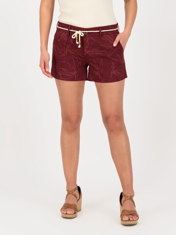 Alife and Kickin Regular Shorts in Rot: predná strana