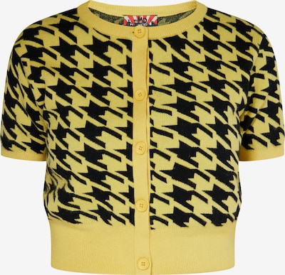 Geacă tricotată myMo ROCKS pe galben / negru, Vizualizare produs