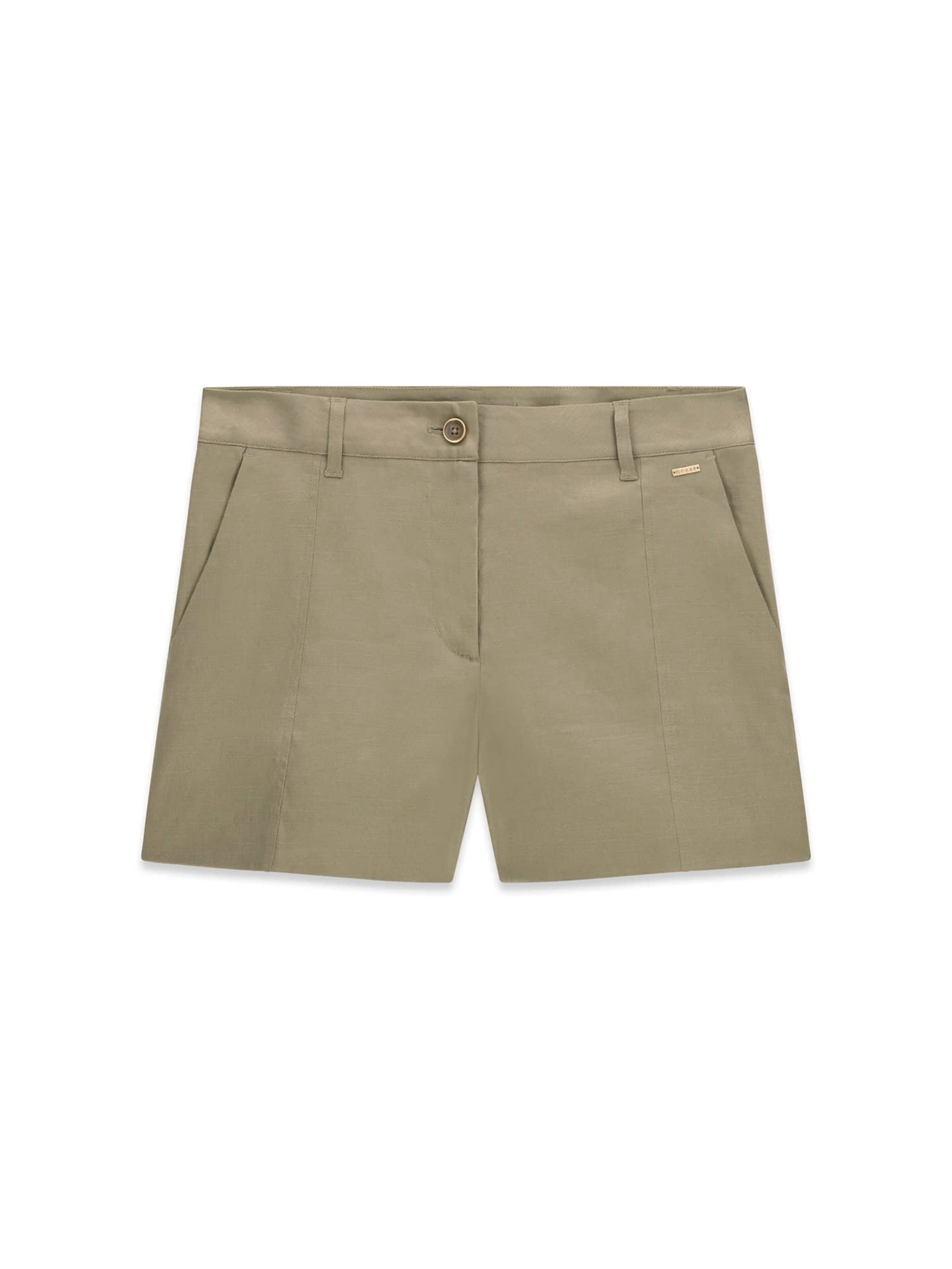 GUESS Regular Shorts 'Isabeau' in Grün: Vorderseite