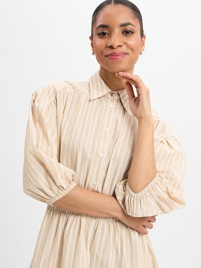 BOSS Shirt Dress 'Dellant' in Beige / White, Item view