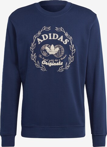 ADIDAS ORIGINALS Sweatshirt 'Graphics Archive Crew' in Blauw: voorkant