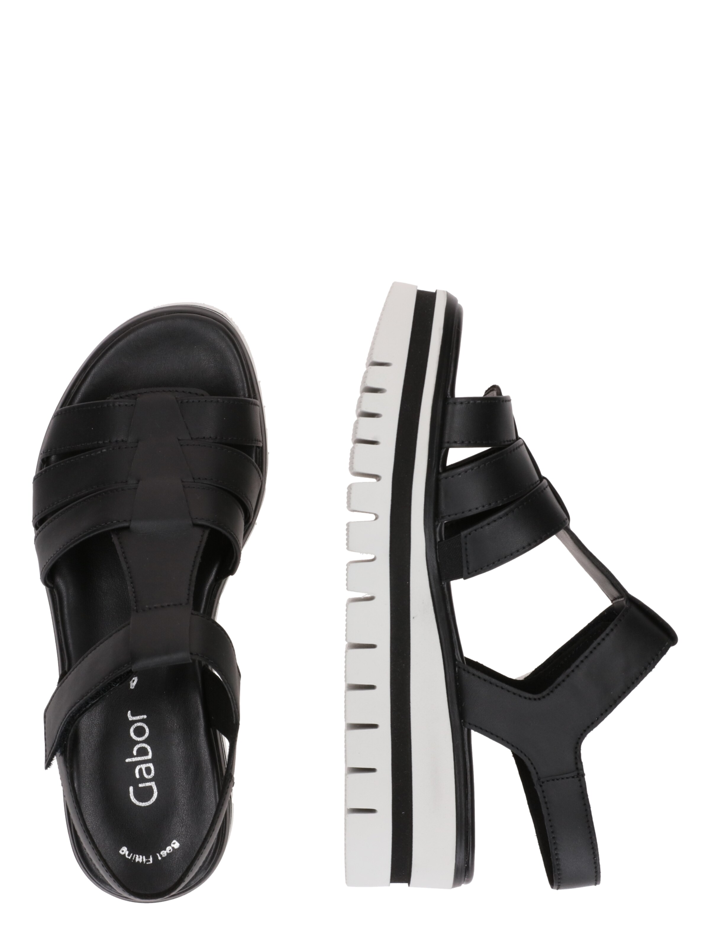 GABOR Pántos szandál - fekete