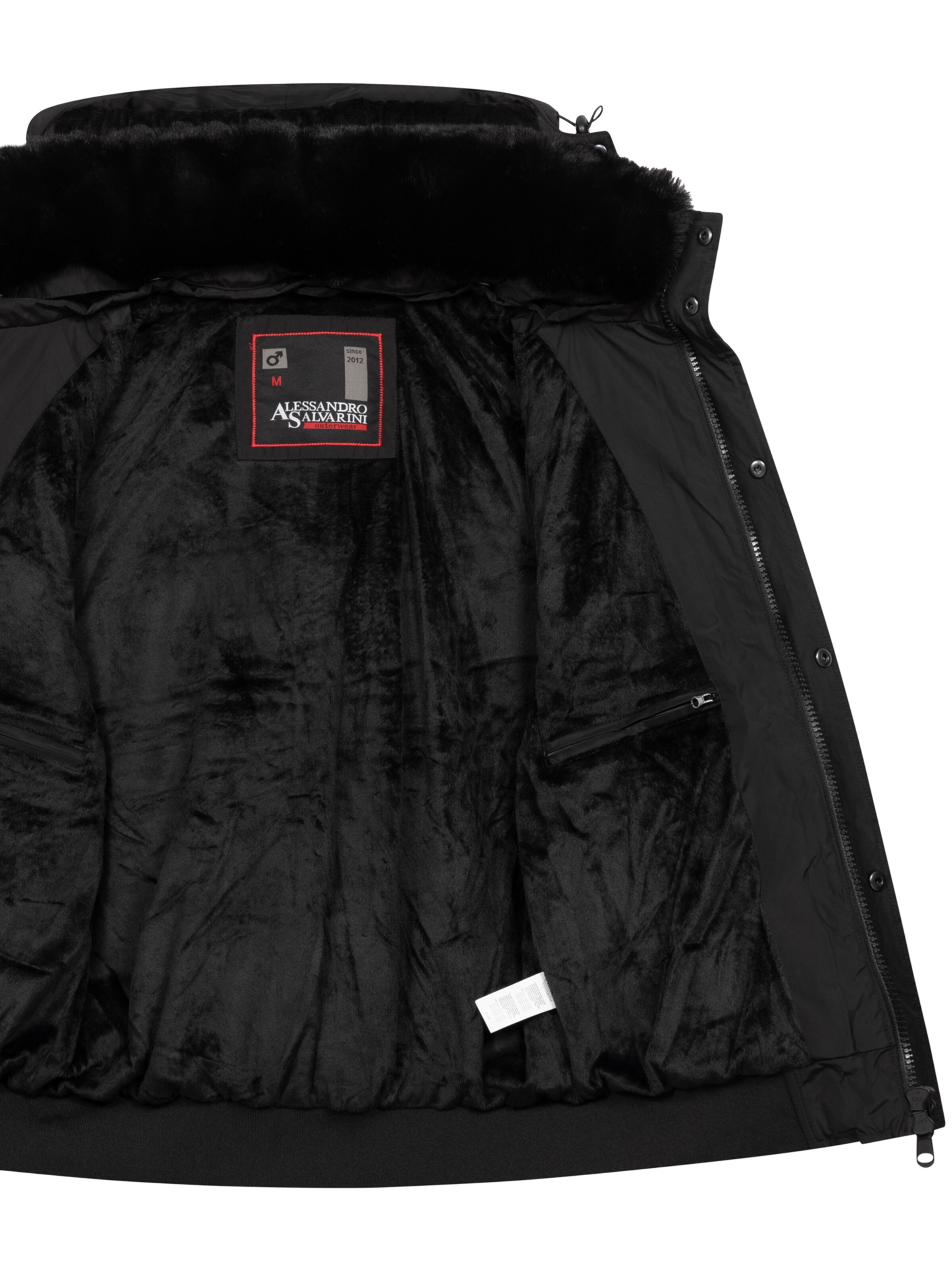 Alessandro Salvarini Winter jacket in Black