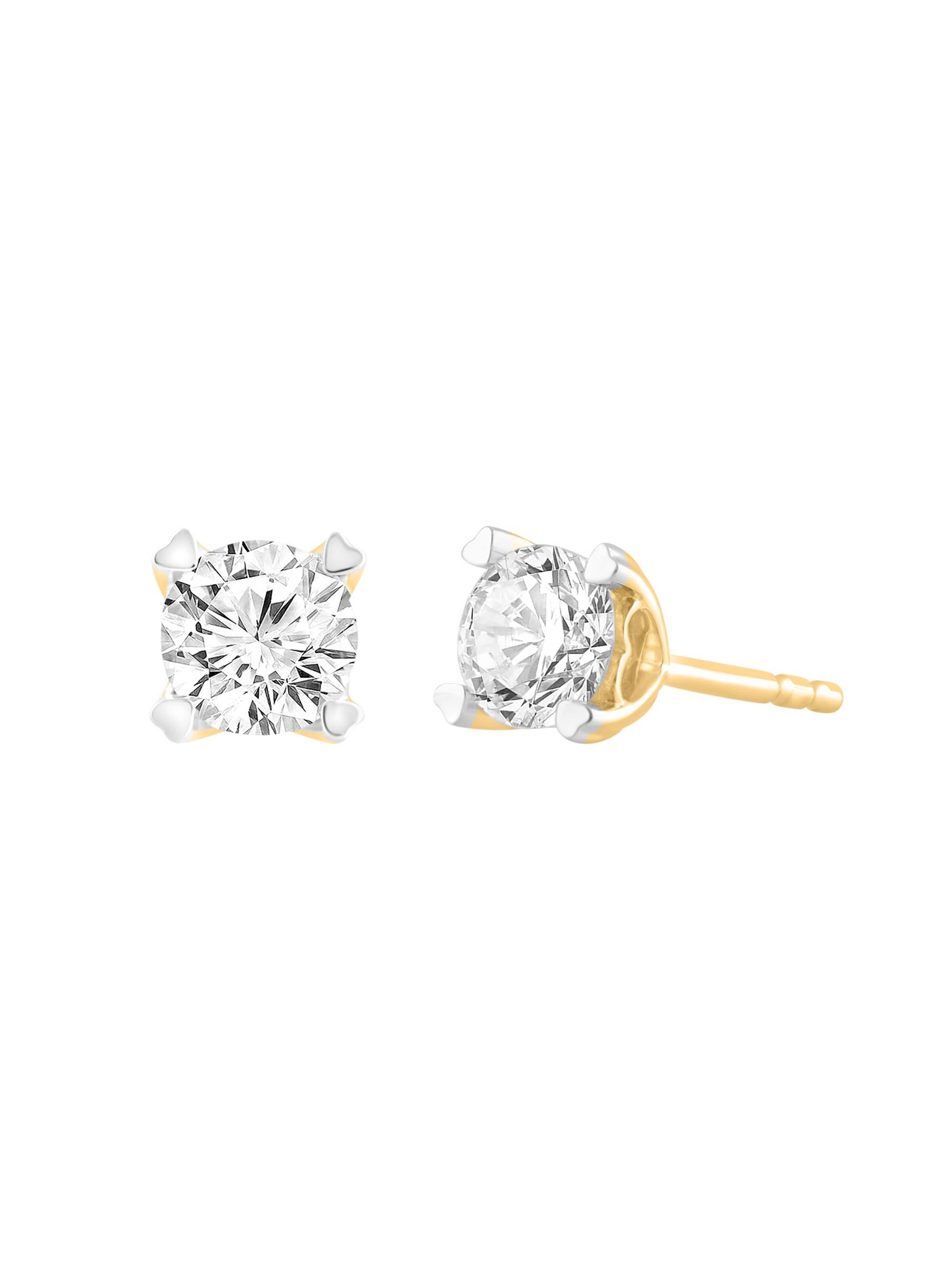 Boucles d'oreilles ETHISHER DIAMANTEN en jaune