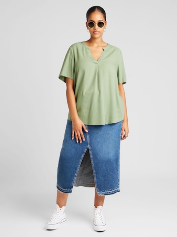 Vero Moda Curve Bluse 'MYMILO' in Grün