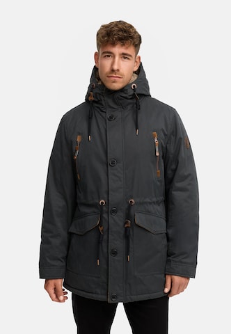 INDICODE JEANS Winterjas ' Gillespie ' in Grijs: voorkant