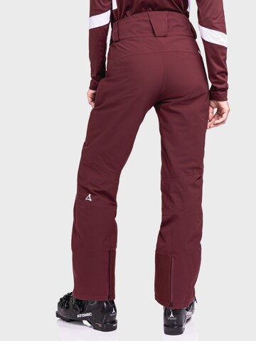 Schöffel Regular Outdoor trousers 'Weissach' in Red