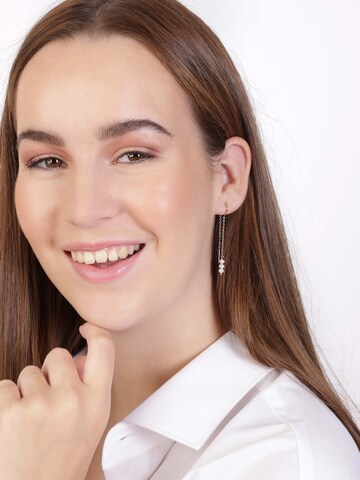 Lucardi Earrings in Gold: front