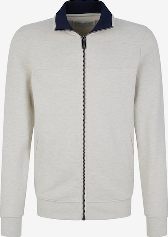 TOM TAILOR Zip-Up Hoodie in Grey: front