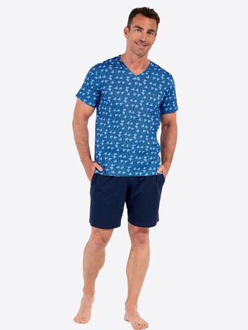 Pyjama court ' Sleepwear Beachcomber ' HOM en bleu