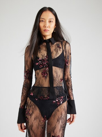 TOPSHOP Blouse in Black: front