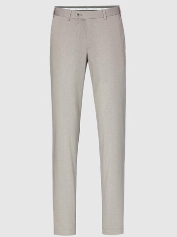 Hiltl Slim fit Chino Pants 'Tarent - Melange Cotton' in Beige: front