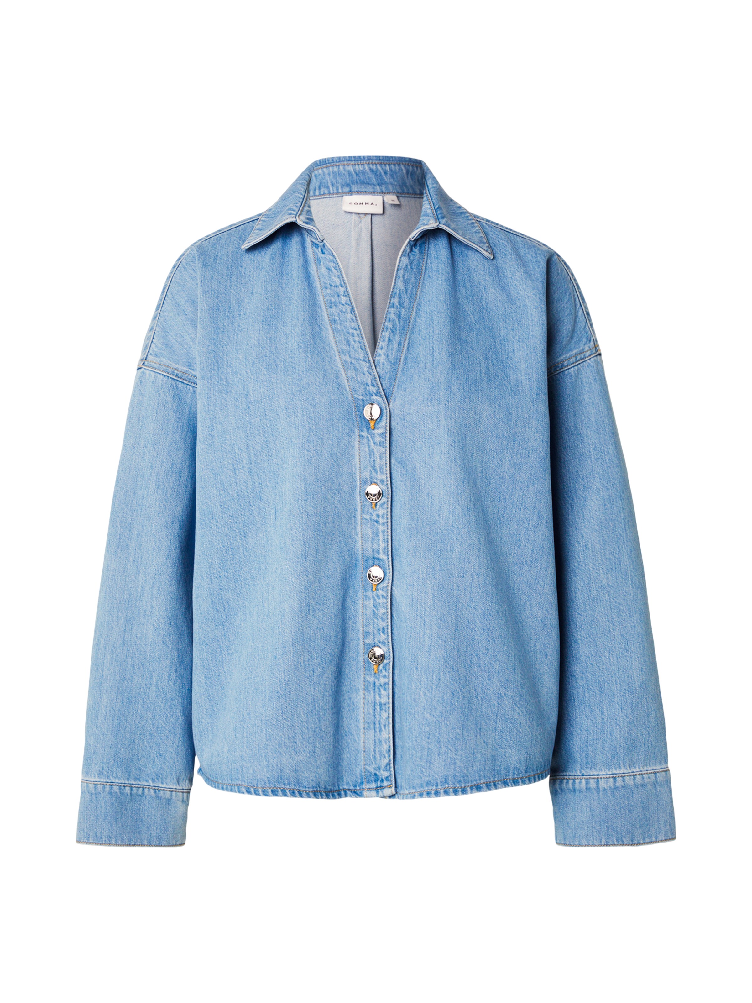 COMMA Blouse in Blue: front