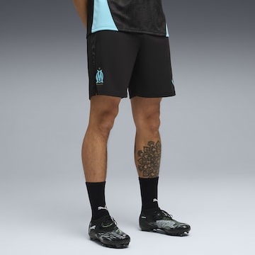 PUMA Regular Sportbroek 'Olympique de Marseille' in Zwart: voorkant