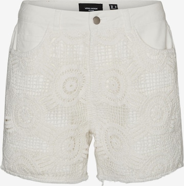 VERO MODA Regular Pants 'ZURI' in White: front