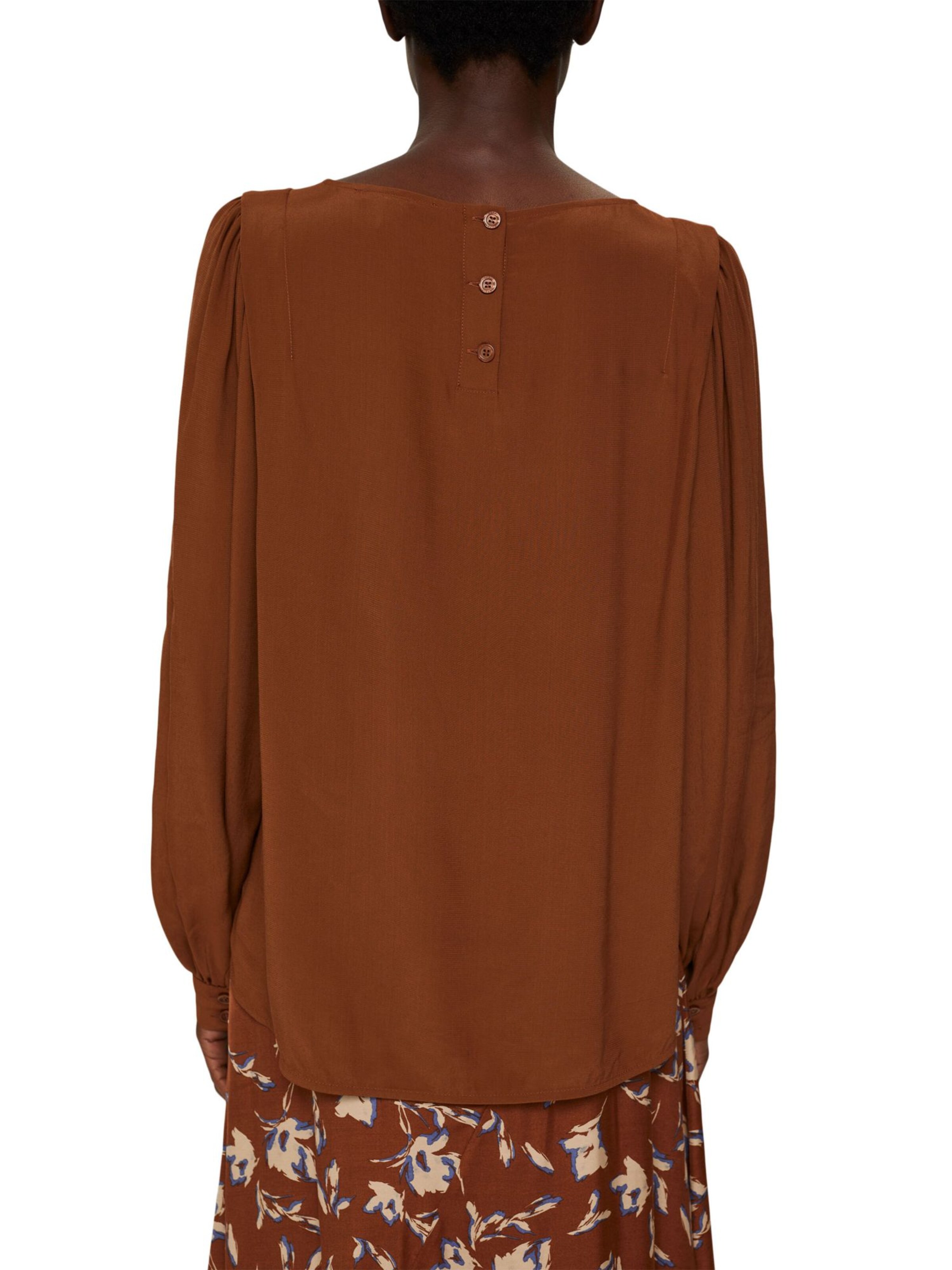 Frauen Große Größen Esprit Collection Bluse in Braun - NV74509 Frauen Große Größen Esprit Collection Bluse in Braun - NV74509