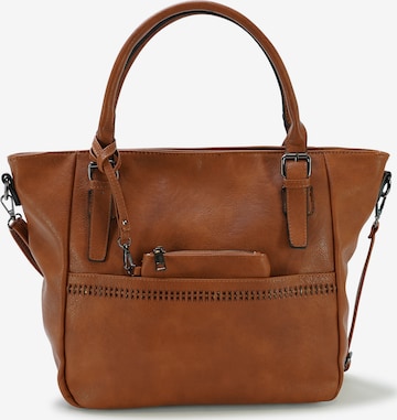 HARPA Handbag in Brown: front