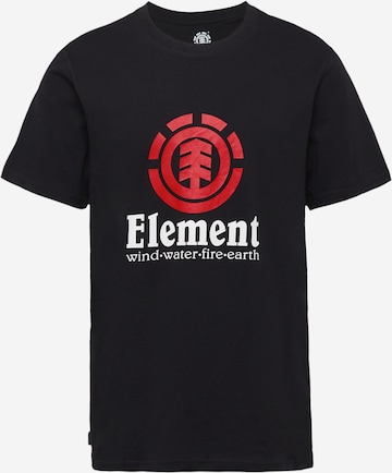 Maglietta di ELEMENT in nero: frontale
