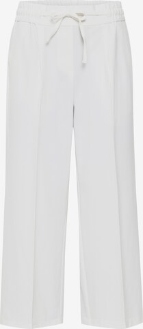 b.young Pleated Pants in White: front