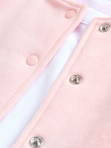 Next Set: Sweatjacke, Shirt und Leggings in Pink