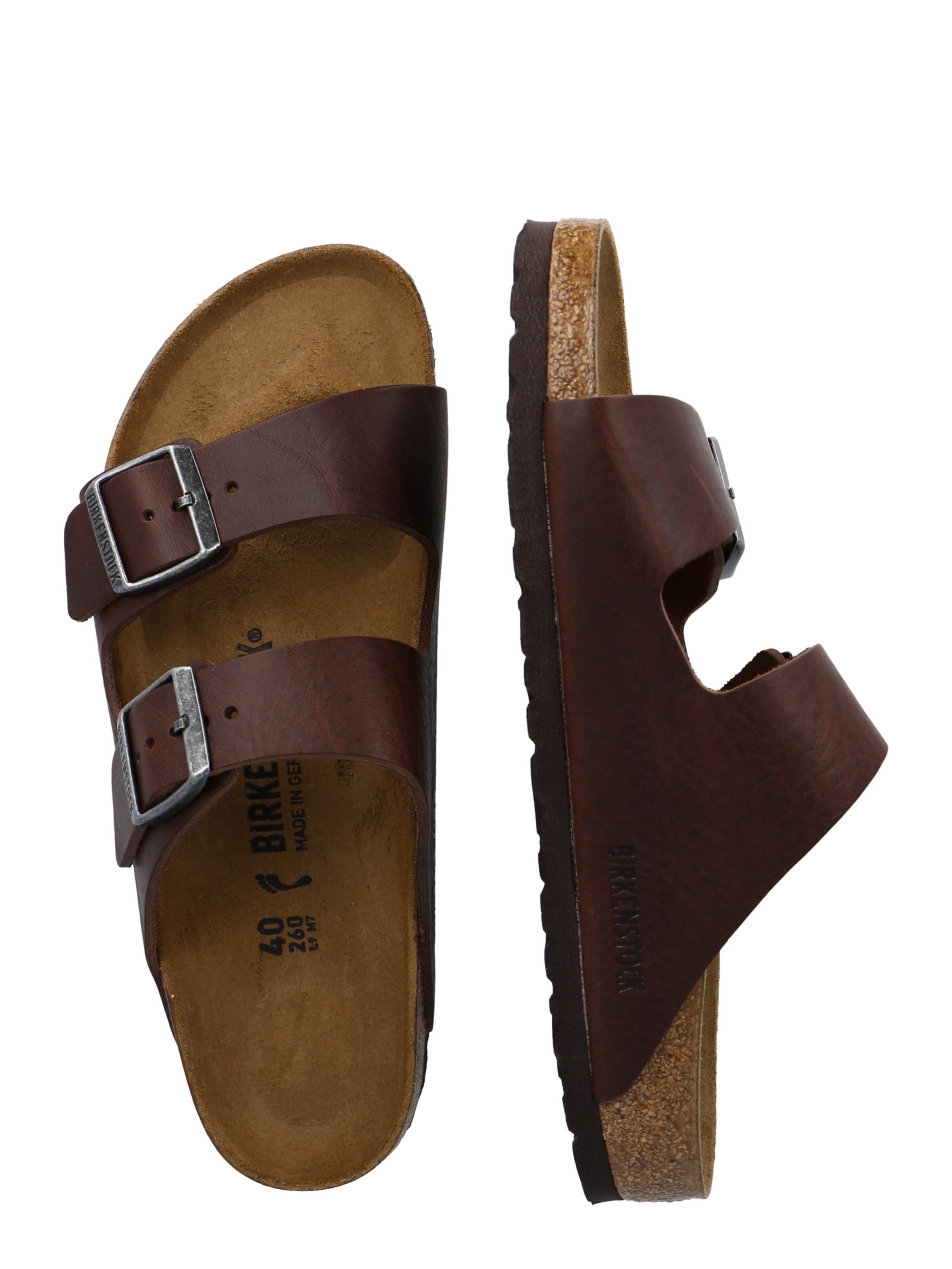 Männer Offene Schuhe BIRKENSTOCK Pantolette 'Arizona' in Dunkelbraun - JA33841 Männer Offene Schuhe BIRKENSTOCK Pantolette 'Arizona' in Dunkelbraun - JA33841