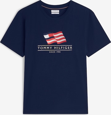 TOMMY HILFIGER T-shirt 'MAIN FLAG' i blå: framsida