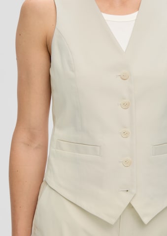 s.Oliver Suit Vest in Beige