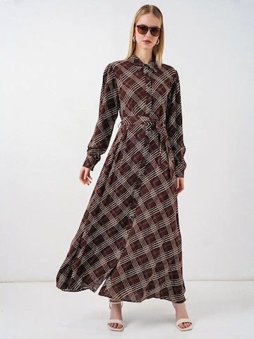 Bigdart Shirt Dress in Brown: front