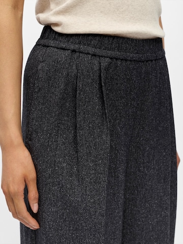 OBJECT Wide leg Παντελόνι πλισέ σε μαύρο