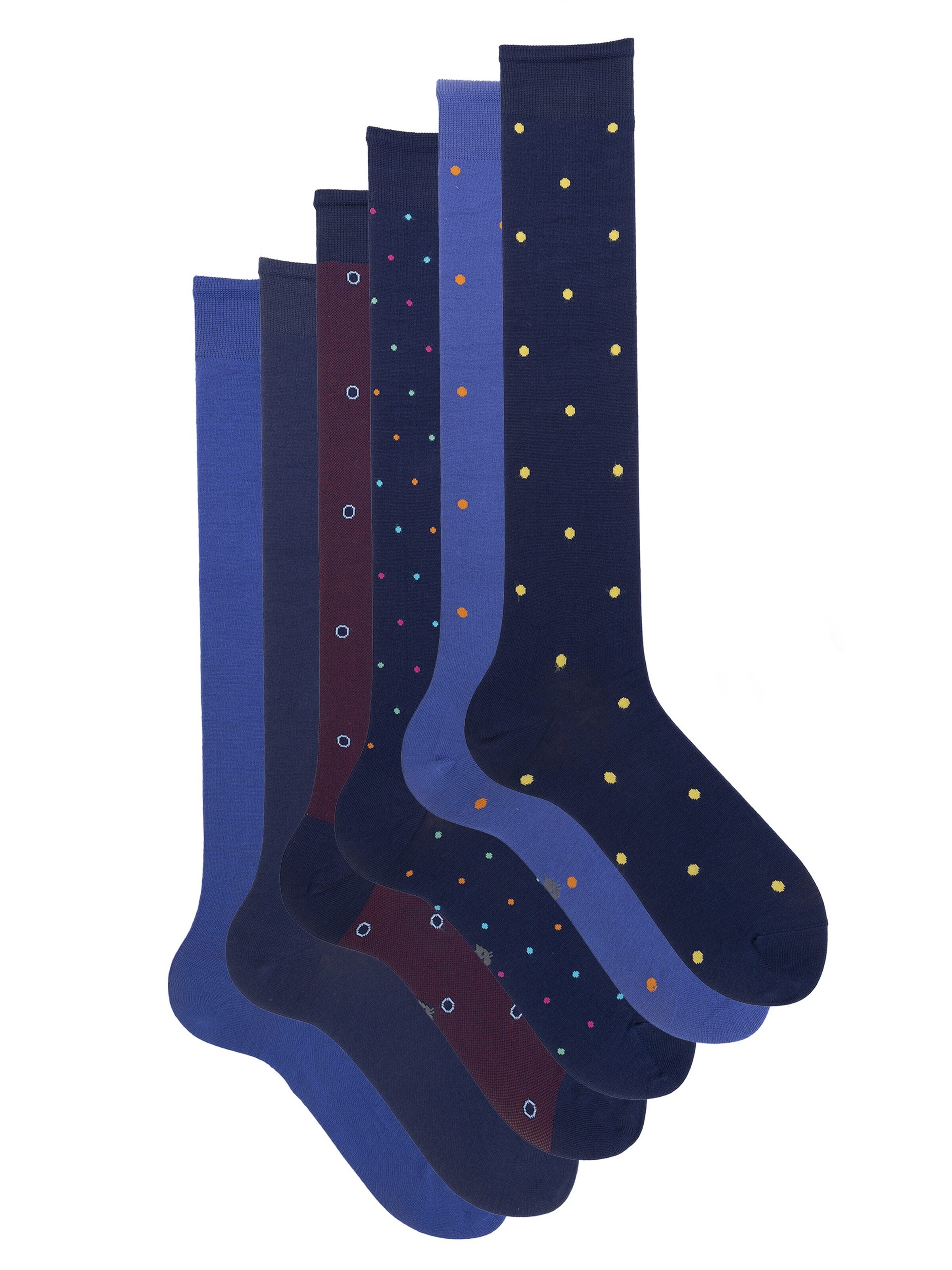 Ciocca Knee High Socks in Mixed colors: front