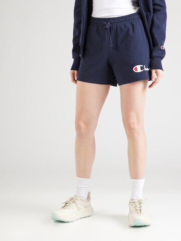 Champion Authentic Athletic Apparel Обычный Штаны в Синий: спереди