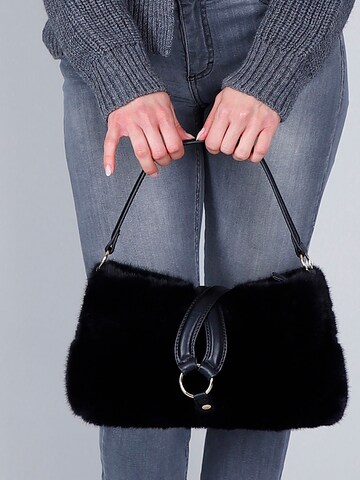 CAFè NOIR Schultertasche in Schwarz: Vorderseite