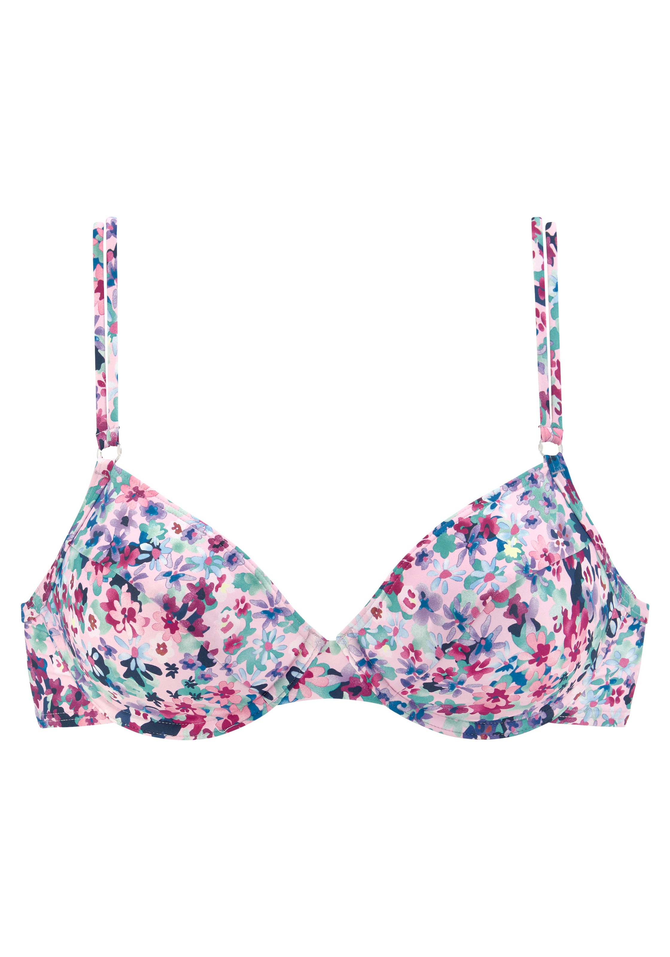 s.Oliver T-shirt Bikini top in Purple: front