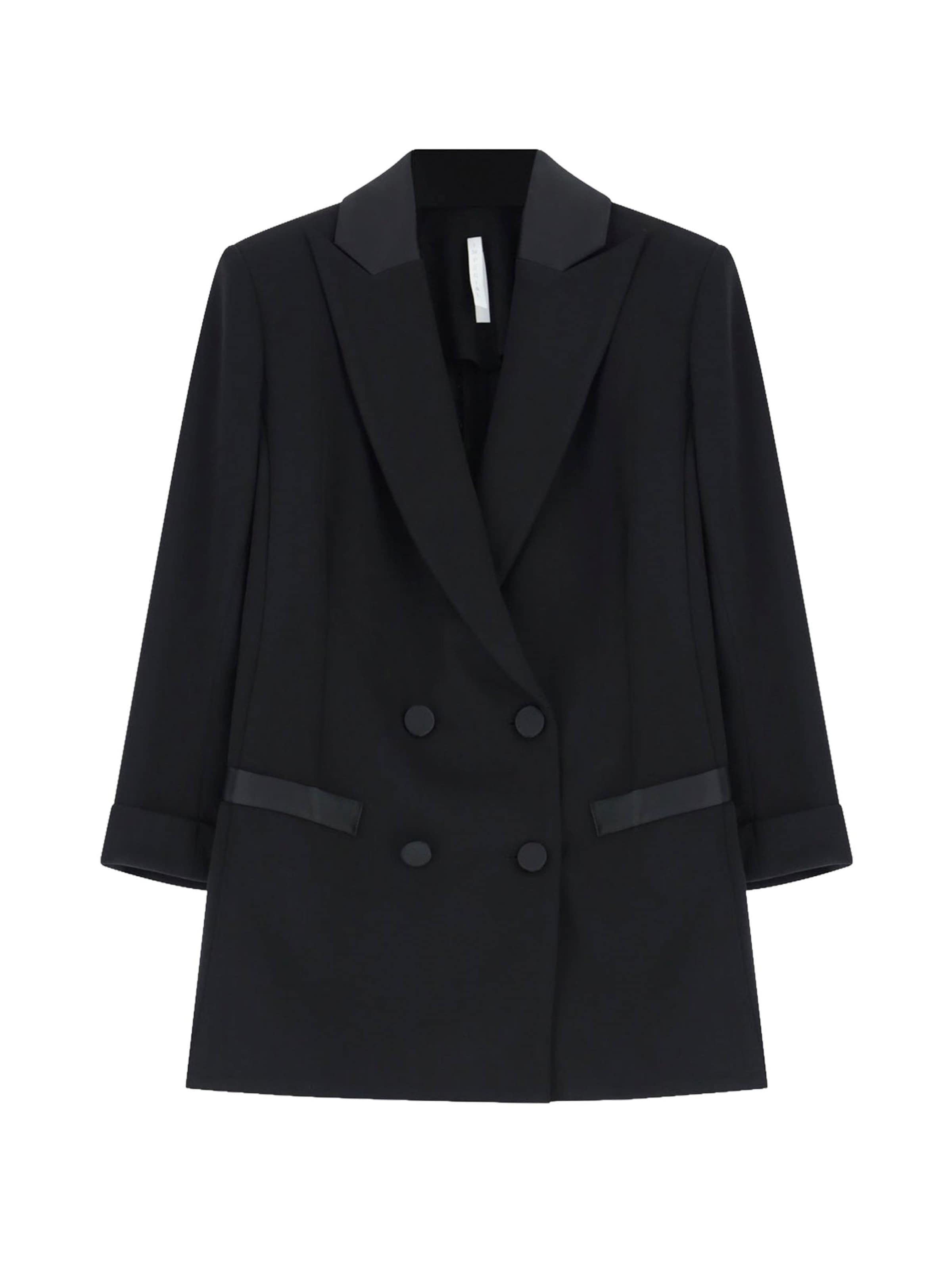 IMPERIAL Blazer 'IMPERIAL GIACCA DOPPIOPETTO 3/4' in Black: front