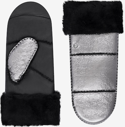 Roeckl Fäustlinge 'SALLA TOUCH' in silbergrau / schwarz / silber, Produktansicht