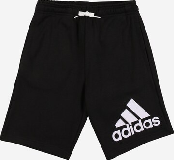 ADIDAS SPORTSWEAR Regular Workout Pants 'Essentials' in Black: front