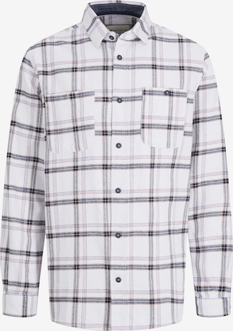 TOM TAILOR Button Up Shirt in White: front