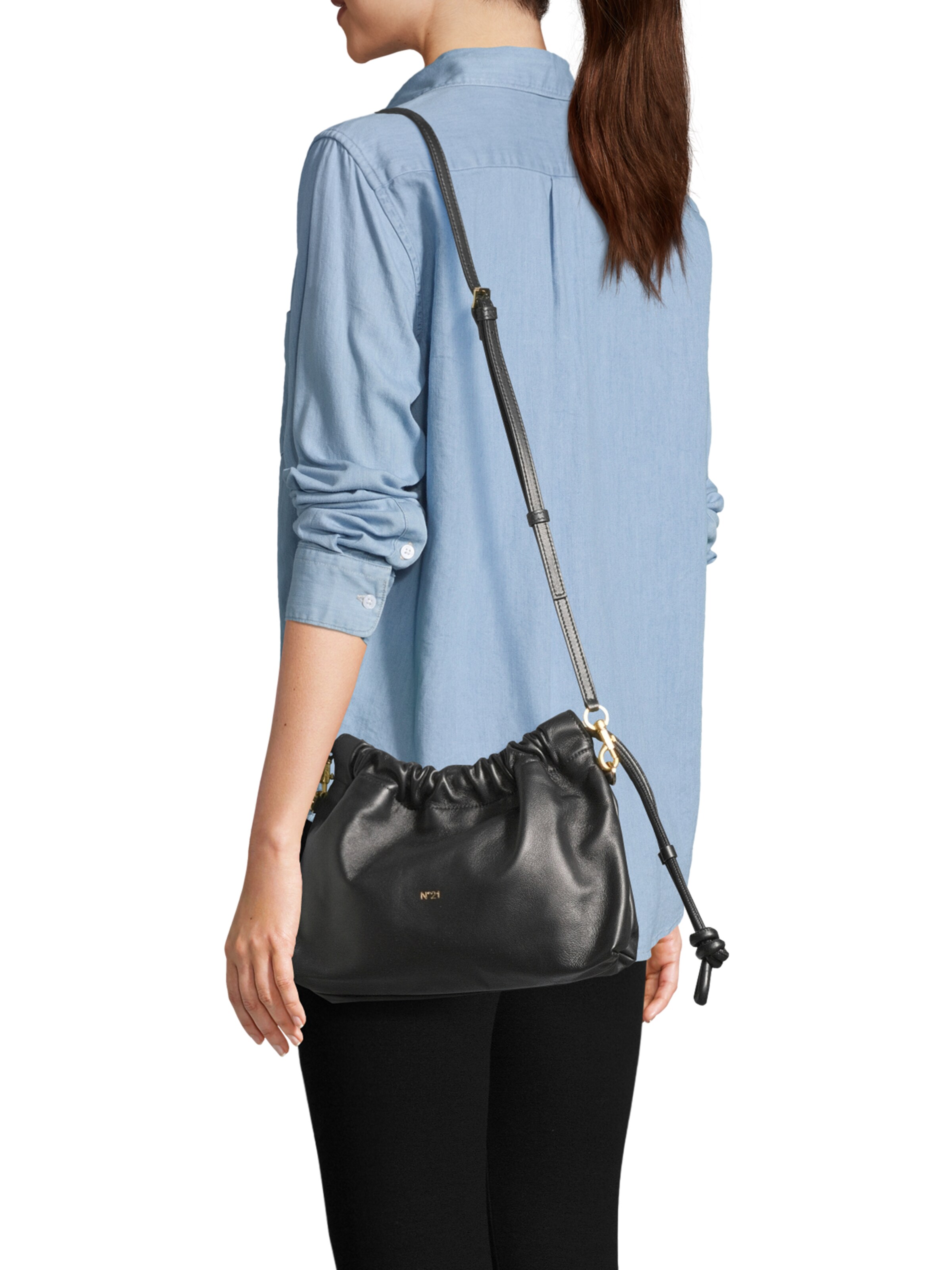 N°21 Zsáktáskák 'Eva' - fekete: elől