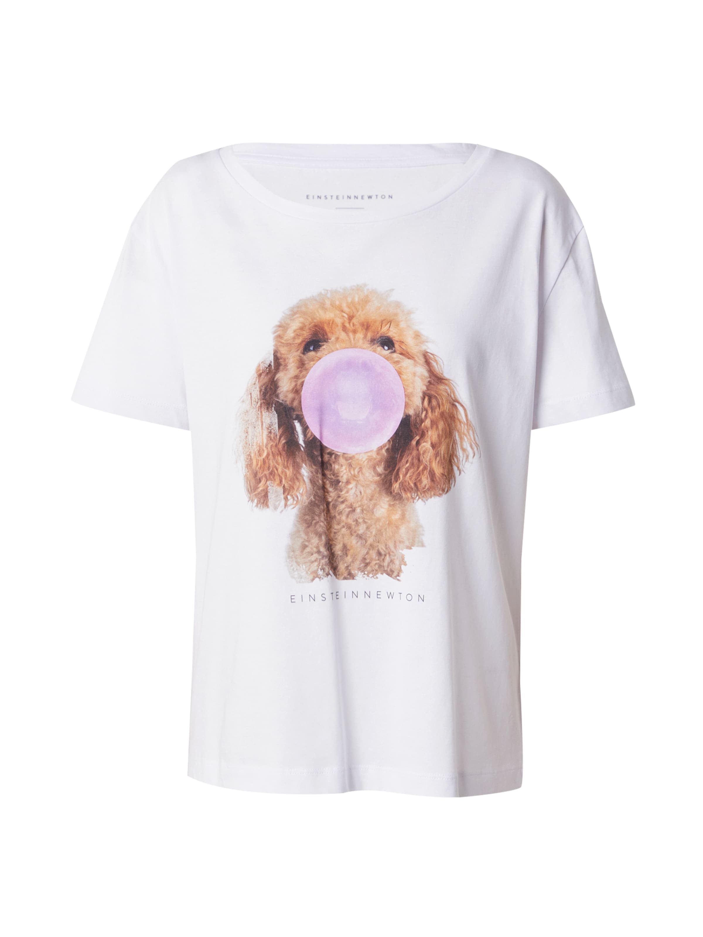 EINSTEIN & NEWTON Shirts 'Bubble Poodle' i hvid: forside