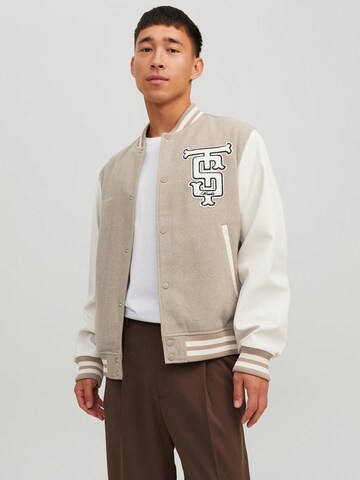 JACK & JONES Between-Season Jacket in Beige: front