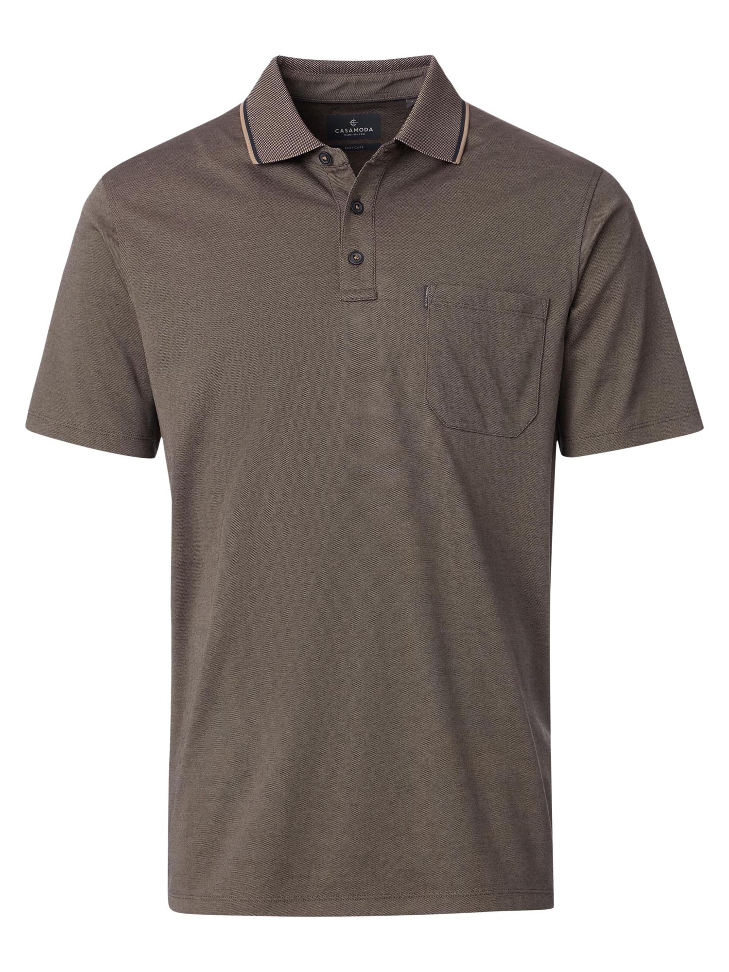 CASA MODA Shirt 'Basic'‌‌‌‌‌ in Braun: Vorderseite