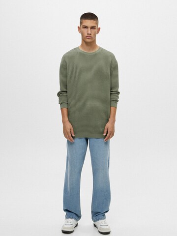 Pull&Bear Sweatshirt i grønn
