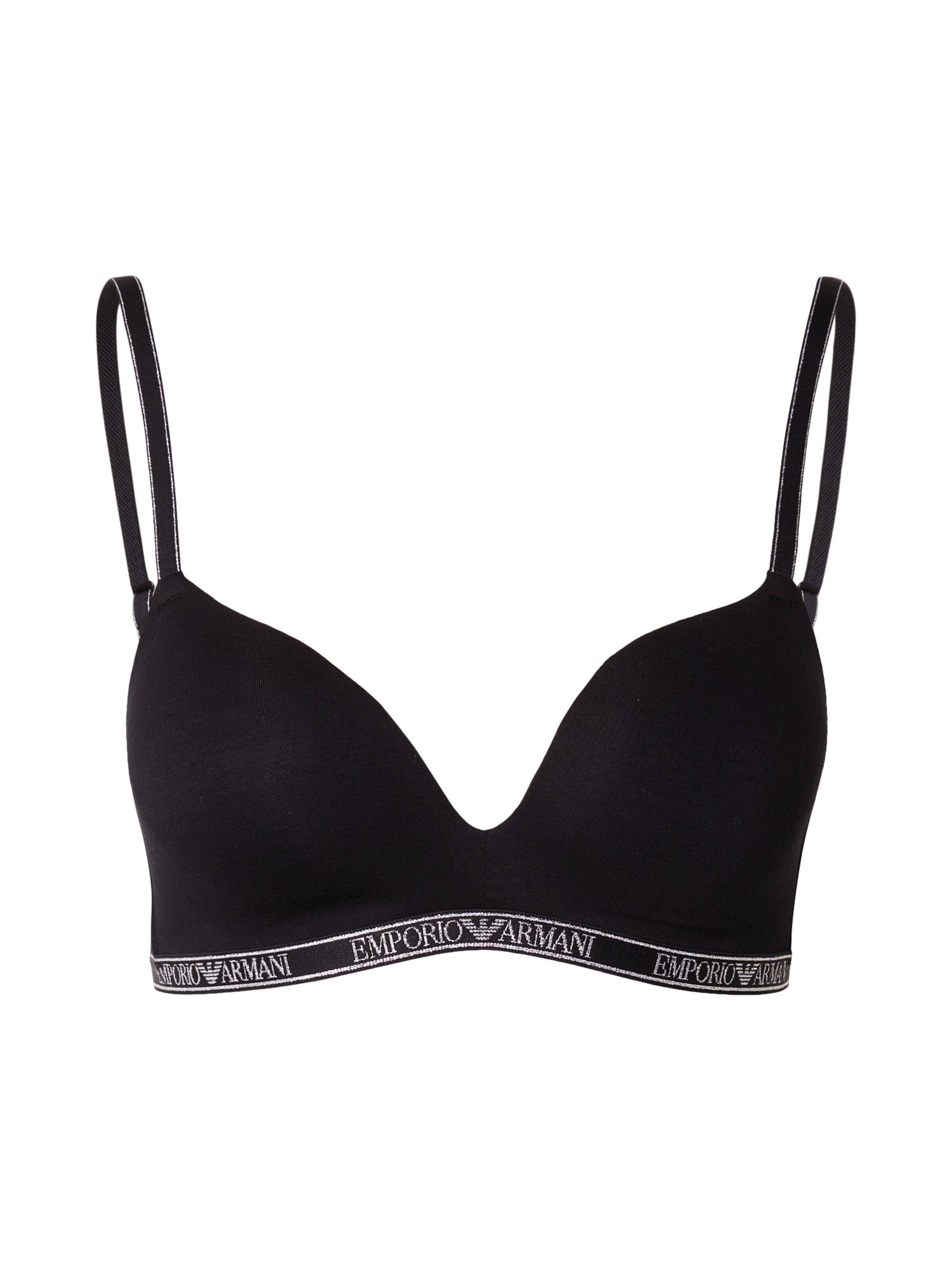 Emporio Armani Háromszög Melltartó - fekete: elől