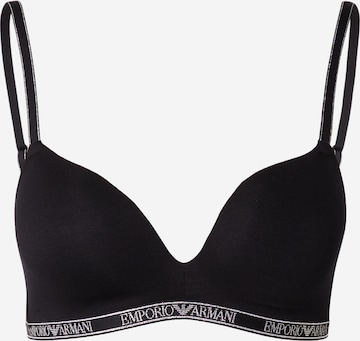 juoda Emporio Armani Trikampė Liemenėlė: priekis