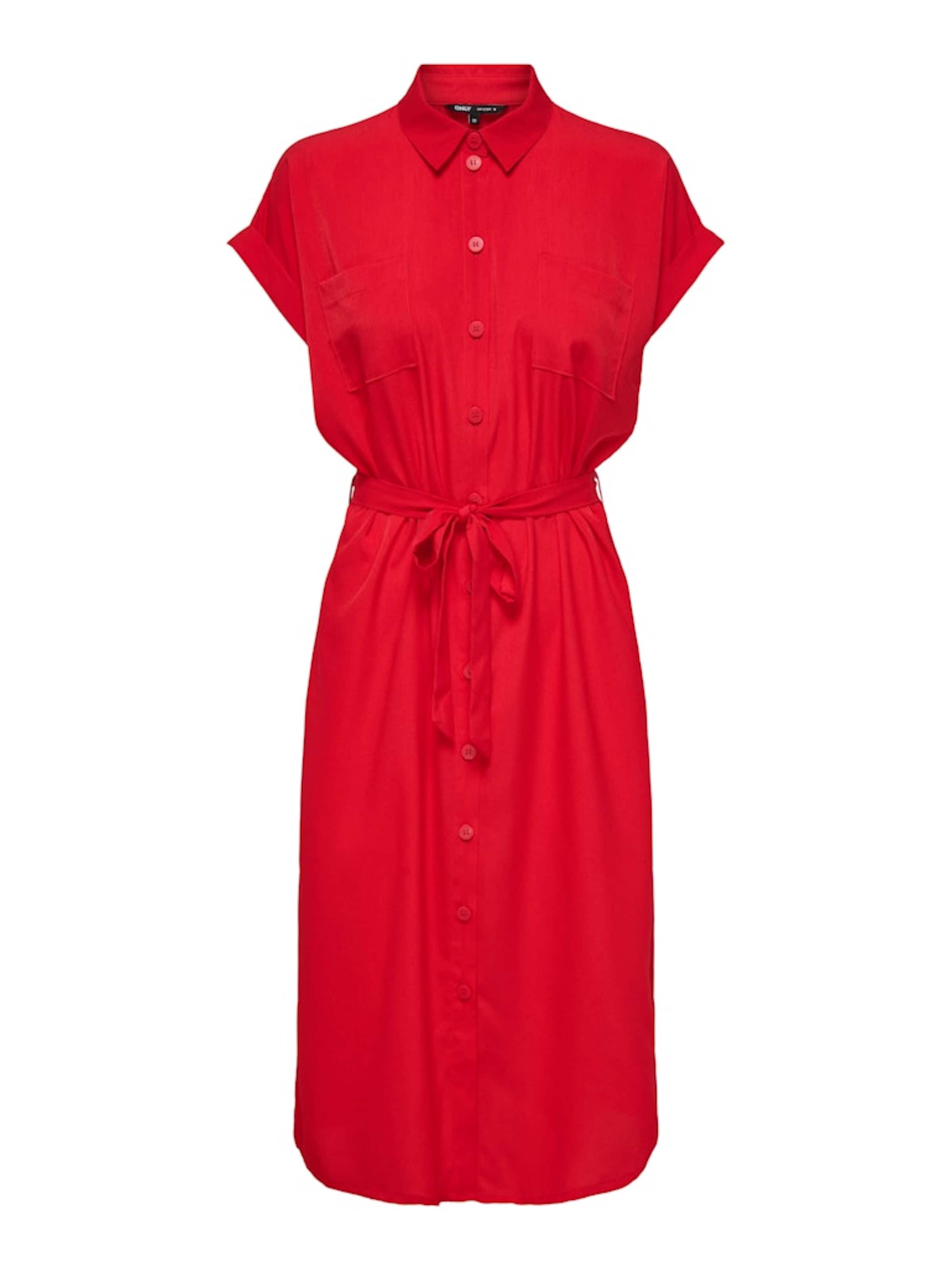 Abito camicia 'ONLHannover' di ONLY in rosso: frontale