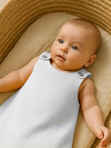 Sac de couchage 'Organic Cotton Summer Sleeping Bag' PAPATE en blanc