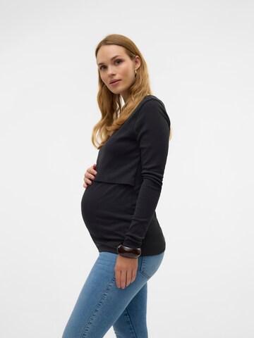 T-shirt 'MLIyla June' MAMALICIOUS en noir : devant