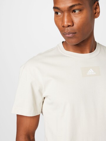 ADIDAS SPORTSWEARTehnička sportska majica 'Essentials Feelvivid Drop Shoulder' - bež boja