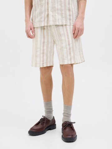 JACK & JONES Loose fit Pants 'JPSTJAIDEN BOHEME' in Beige: front