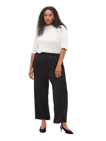 Wide Leg Pantalon 'KIYA' Zizzi en noir